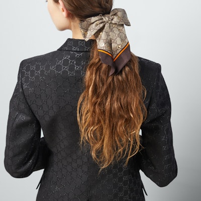 GUCCI Logo Letter Hair Tie Unisex Couple Style Multicolor. 7702923G001 Purchase GUCCI Logo Letter Hair Tie Unisex Couple Style Multicolor. 7702923G001