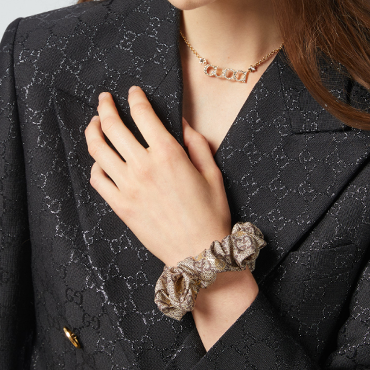 Details for GUCCI Logo Letter Hair Tie Unisex Couple Style Multicolor. 7702923G001