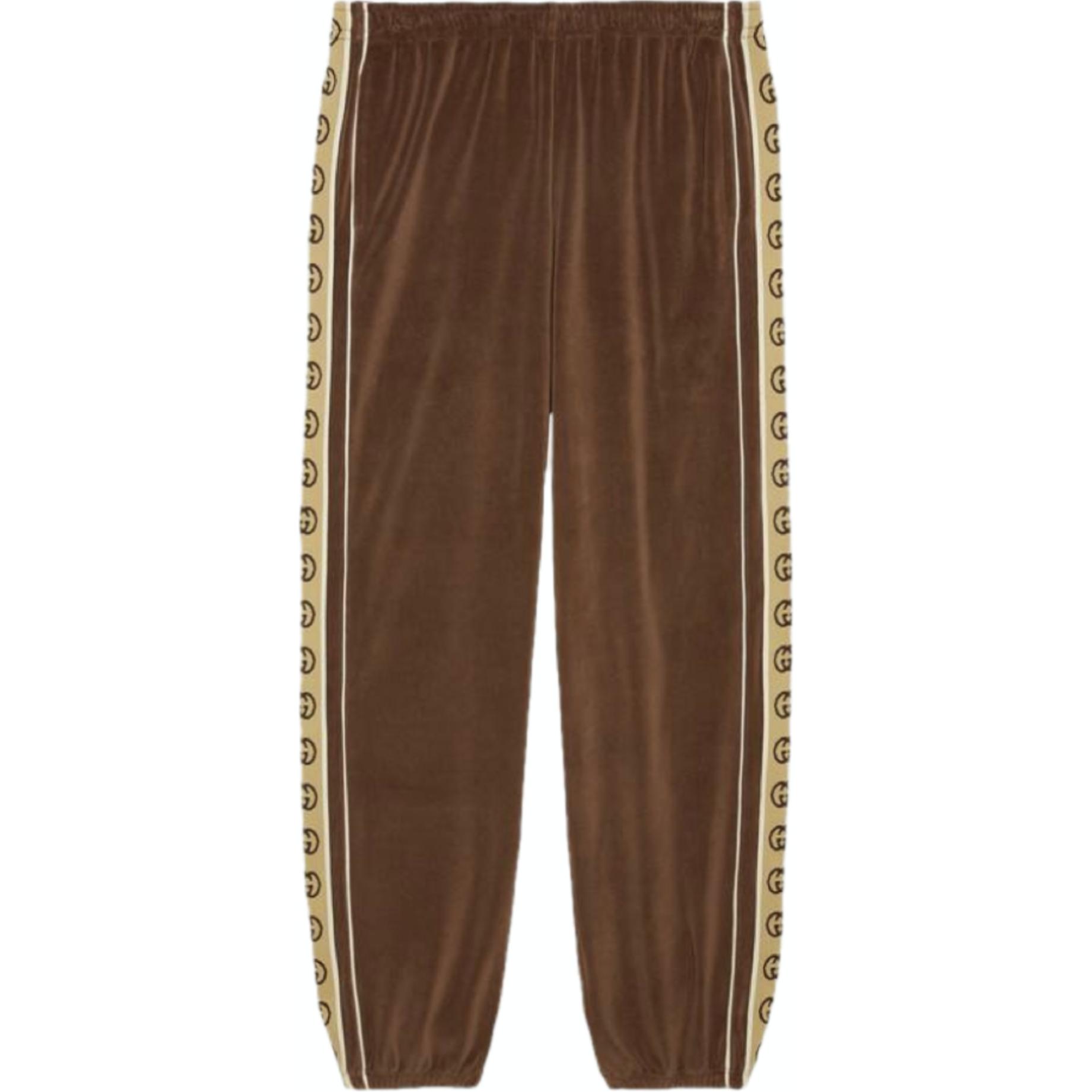 Gucci Logo Loose Jogger Knit Track Pants Brown 574097-XJA6U-2051