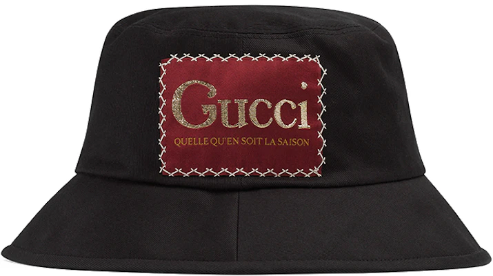 Topi Bucket Unisex GUCCI Logo Patch Kotton 627174-4HK02-1000 Buy Topi Bucket Unisex GUCCI Logo Patch Kotton 627174-4HK02-1000