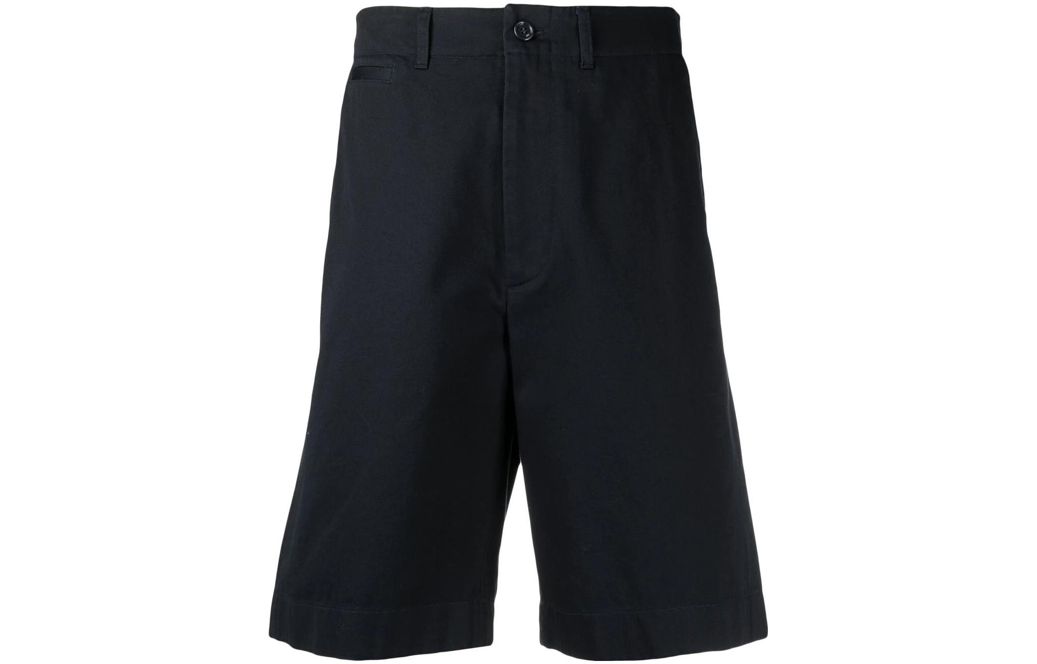 Gucci Logo Patch Cotton Straight Shorts Black Casual 639388-ZAF8C-4440