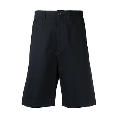Gucci Logo Patch Cotton Straight Shorts Black Casual 639388-ZAF8C-4440