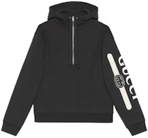 Gucci Logo Print Black Hoodie 627079-XJCOH-1059 Gucci Logo Print Black Hoodie 627079-XJCOH-1059