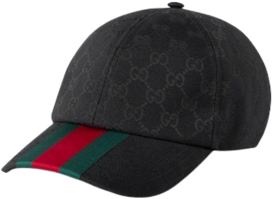 GUCCI Logo Print Canvas Cap Unisex Couple Style Black. 7890164HBCP1066 Order GUCCI Logo Print Canvas Cap Unisex Couple Style Black. 7890164HBCP1066