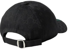 Shop GUCCI Topi Kanvas Logo Unisex Gaya Pasangan Hitam. 7890164HBCP1066