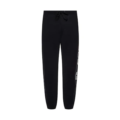 GUCCI Logo Print Casual Knit Track Pants Black 497252 X3Q37 1082