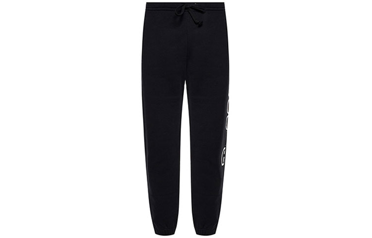 Order GUCCI Logo Print Casual Knit Track Pants Black 497252 X3Q37 1082