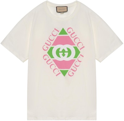 Camiseta Unisex Blanca Gucci con Logo Estampado Crewneck 717422XJEWF9095 Buy Camiseta Unisex Blanca Gucci con Logo Estampado Crewneck 717422XJEWF9095
