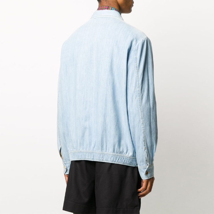 GUCCI Logo Print Denim Jacket Mens Light Blue 623935-XDBBK-4692 圖 4