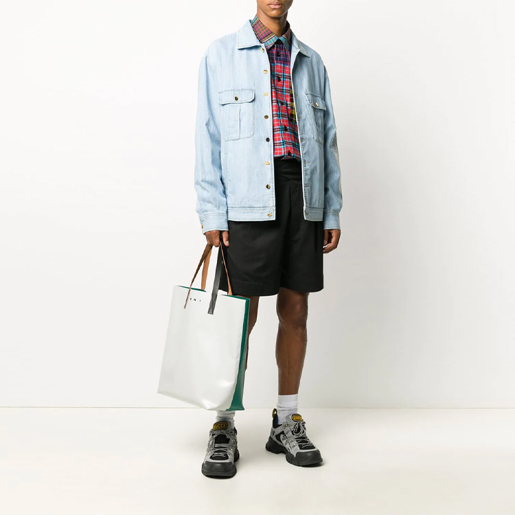 GUCCI Logo Print Denim Jacket Mens Light Blue 623935-XDBBK-4692 圖 5