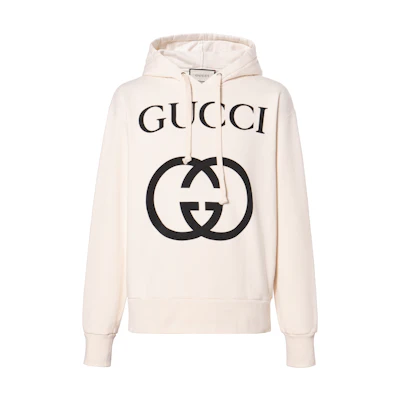 Gucci Logo Print Hoodie White 475374-X3Q25-9524