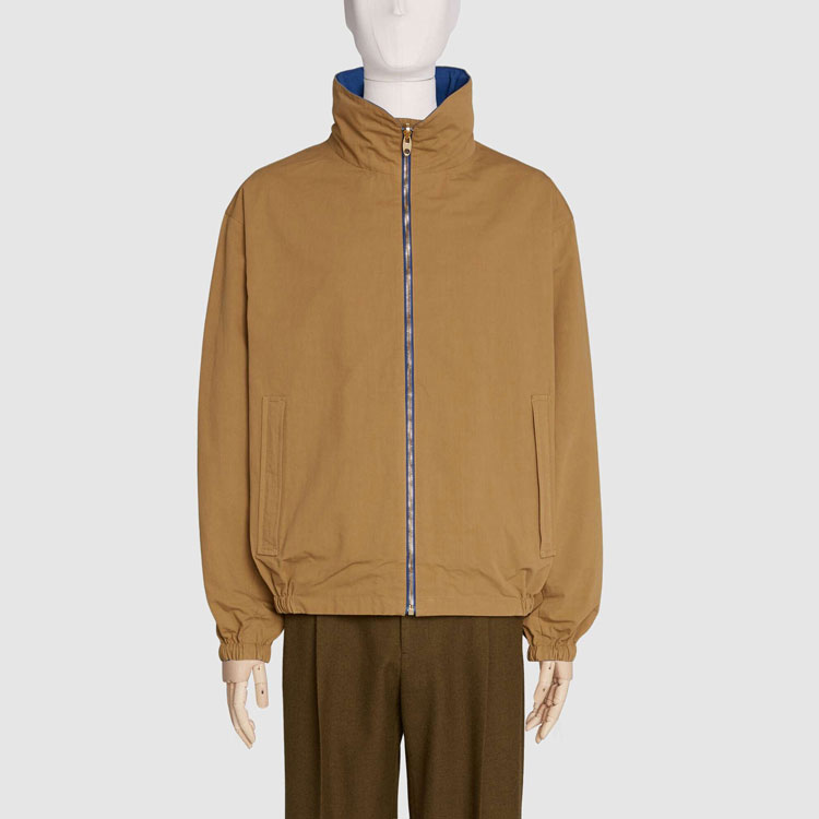 GUCCI Logo Print Reversible Jacket Blue 618902-ZAEOM-4207 圖 6