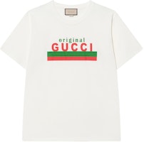 Gucci Logo Print T-Shirt Ivory White 616036-XJCOQ-9095 Gucci Logo Print T-Shirt Ivory White 616036-XJCOQ-9095