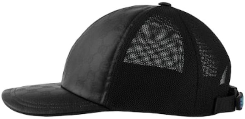 구찌 로고 프린트 폴리에스터 블랙 남성용 야구 모자 7804934HA8M1060 Lookbook 구찌 로고 프린트 폴리에스터 블랙 남성용 야구 모자 7804934HA8M1060