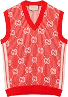Gucci Logo Printed Sleeveless Vest Red 752543XKDF86367 Gucci Logo Printed Sleeveless Vest Red 752543XKDF86367