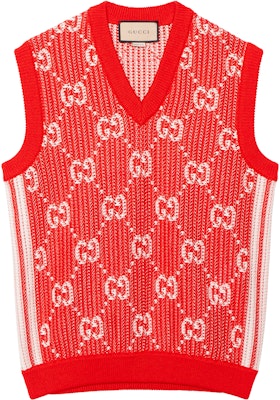 Gucci Logo Printed Sleeveless Vest Red 752543XKDF86367 Buy Gucci Logo Printed Sleeveless Vest Red 752543XKDF86367