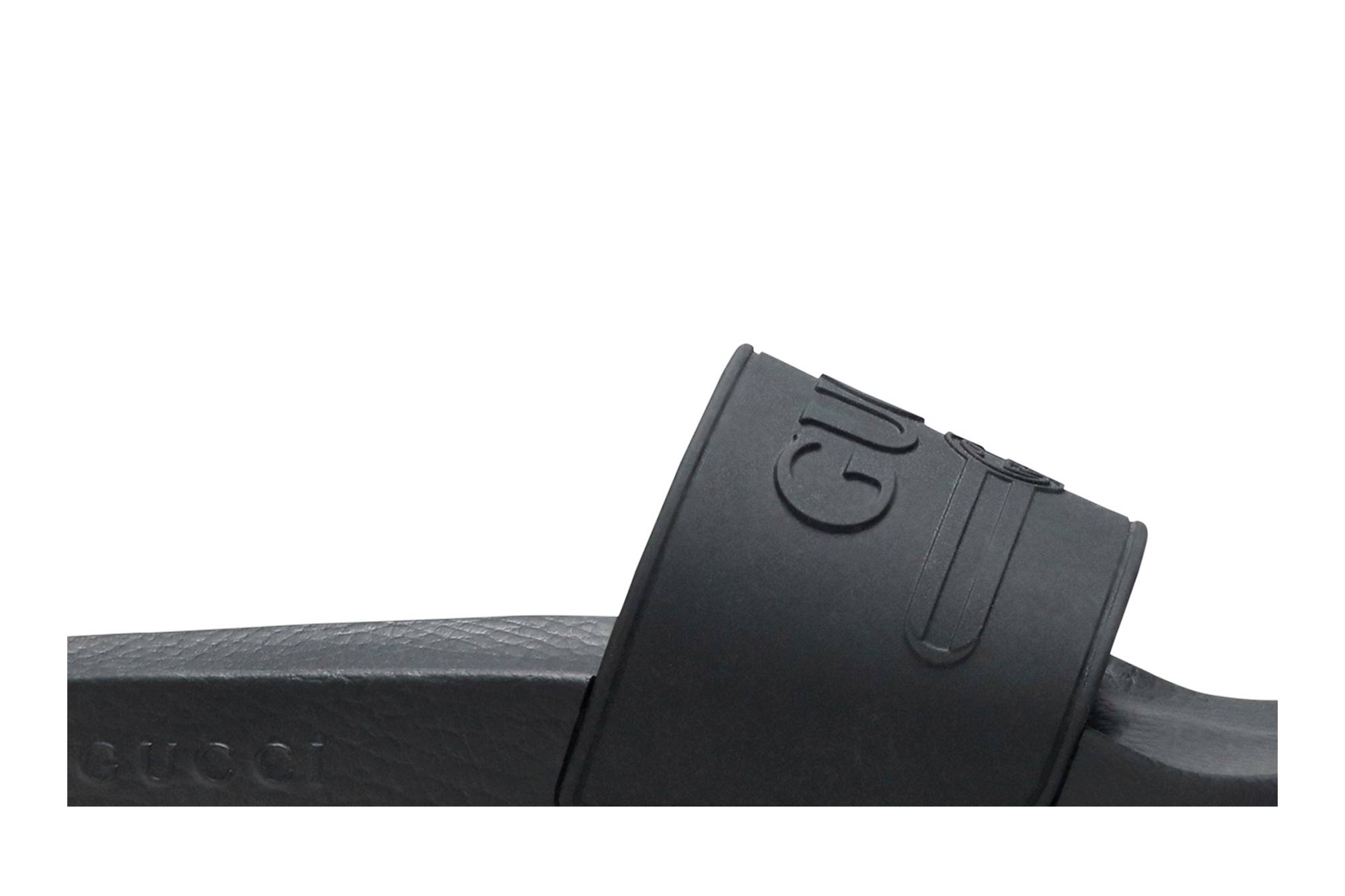 Gucci Logo Rubber Slide 'Black' 圖 2