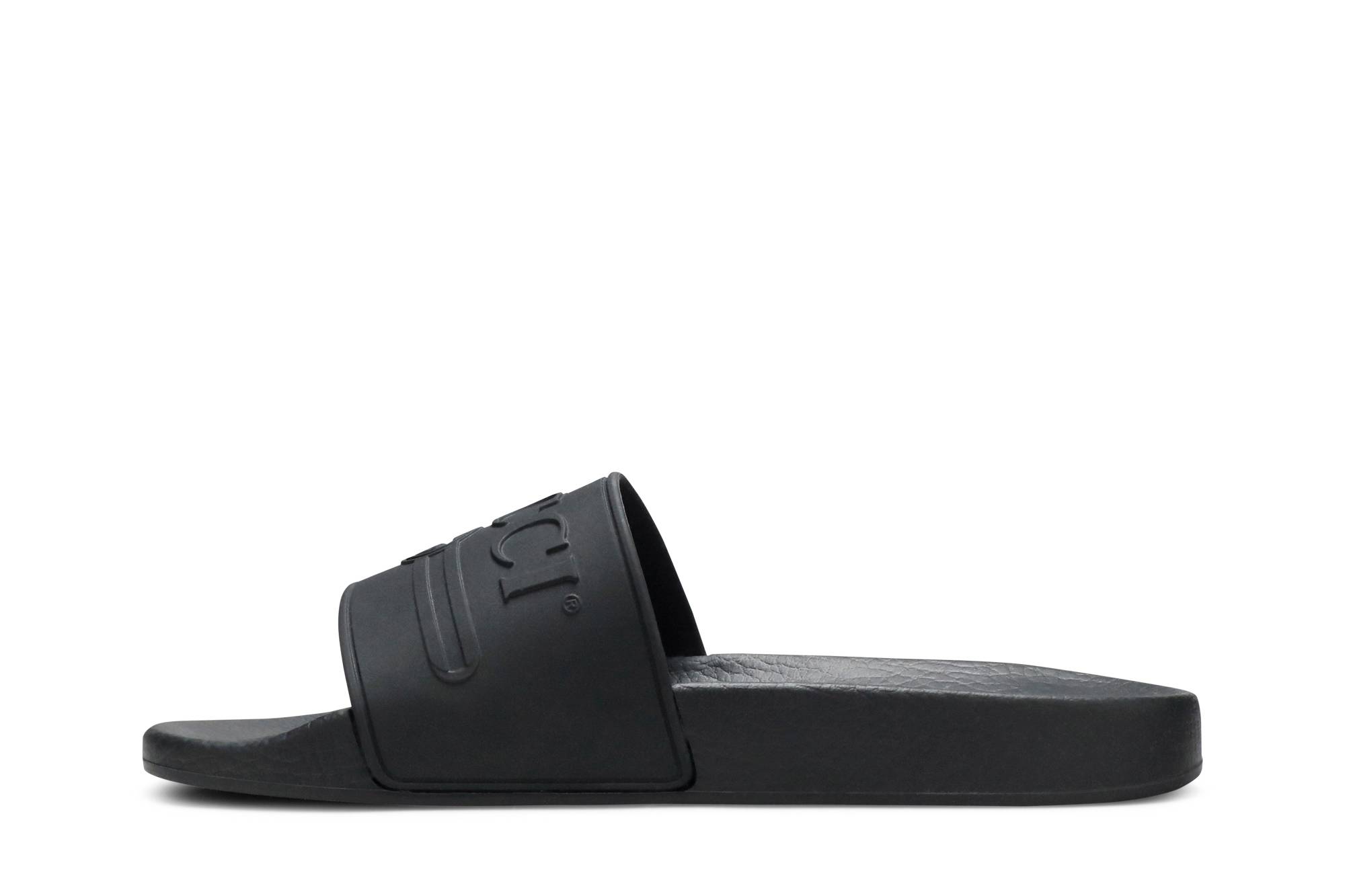 Gucci Logo Rubber Slide 'Black' 圖 3