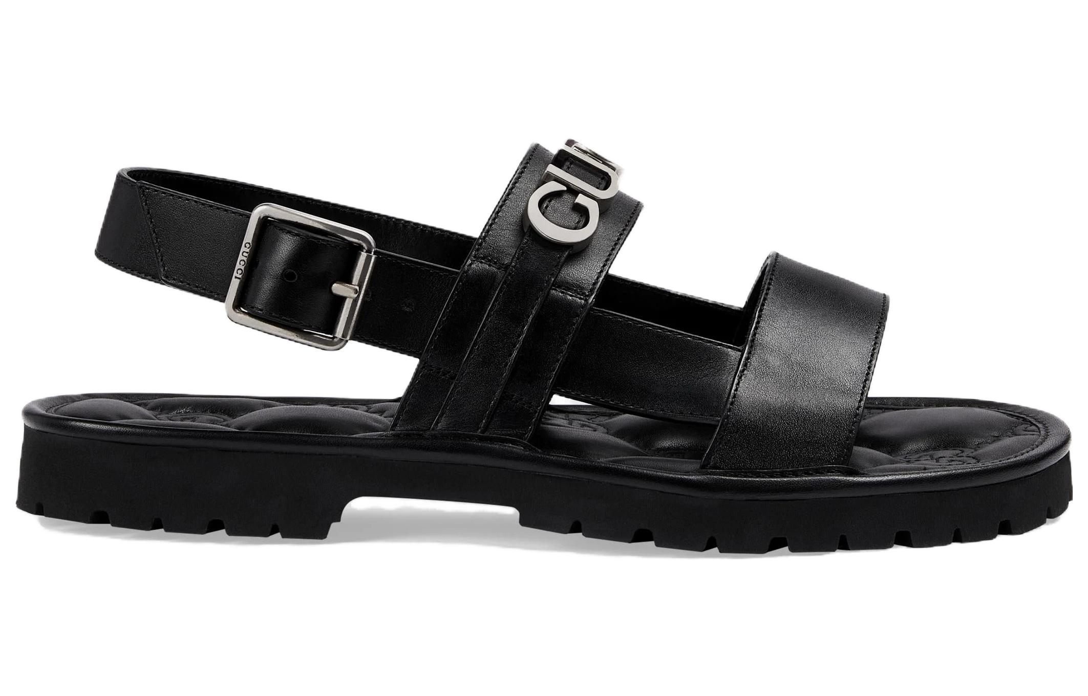 Order 古驰黑色橡胶GG拖鞋 744977-DTN00-1000