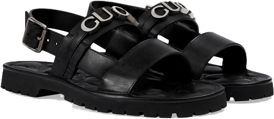 Gucci Logo Sandal 'Black' 744977-DTN00-1000 Lookbook Gucci Logo Sandal 'Black' 744977-DTN00-1000