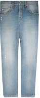 Gucci Logo Straight Jeans Light Blue for Men 408637-XDBK7-4009 Gucci Logo Straight Jeans Light Blue for Men 408637-XDBK7-4009
