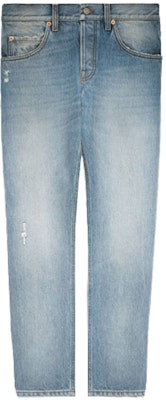 Gucci Logo Jeans Lurus Biru Muda Lelaki 408637-XDBK7-4009 Buy Gucci Logo Jeans Lurus Biru Muda Lelaki 408637-XDBK7-4009