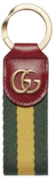 Purchase GUCCI Logo Stripe Canvas Keychain Unisex Couple Style Green. 523161-HE26G-3393