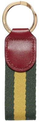 GUCCI Logo Stripe Canvas Keychain Unisex Couple Style Green. 523161-HE26G-3393 Details for GUCCI Logo Stripe Canvas Keychain Unisex Couple Style Green. 523161-HE26G-3393