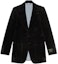 Buy GUCCI 徽標標籤絲絨單排扣西裝外套 黑色 648932-Z8AMW-1000