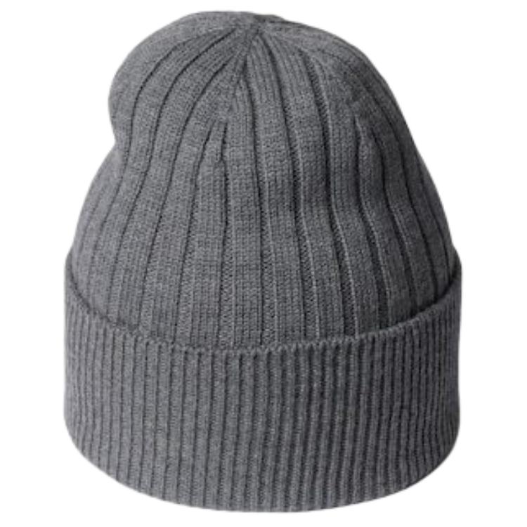 Shop GUCCI Logo羊毛毛帽 中性情侶款 - 灰色 8113444G2001200