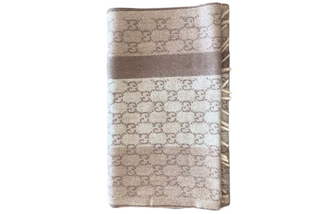 GUCCI Logo Wool Knitted Scarf Unisex Couple Style. 391530-4G944-2779 圖 3