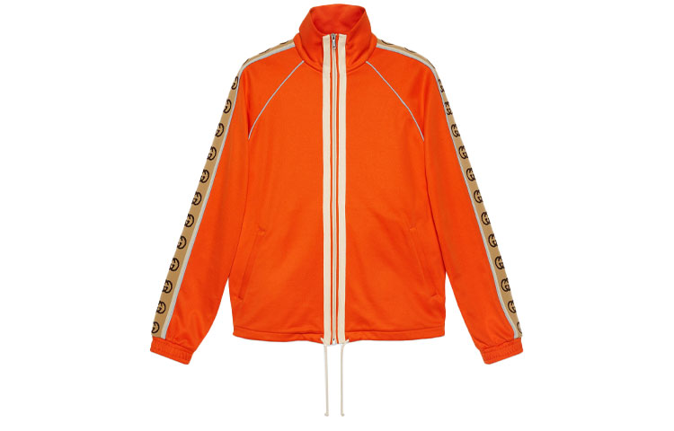 Gucci Logo Zipper Casual Jacket Men’s Orange 598861-XJBZ8-7548
