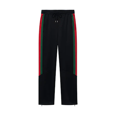 Gucci Love Parade Colorblock Stripe Mid-Rise Pants Black 698461-XJEEP-1152