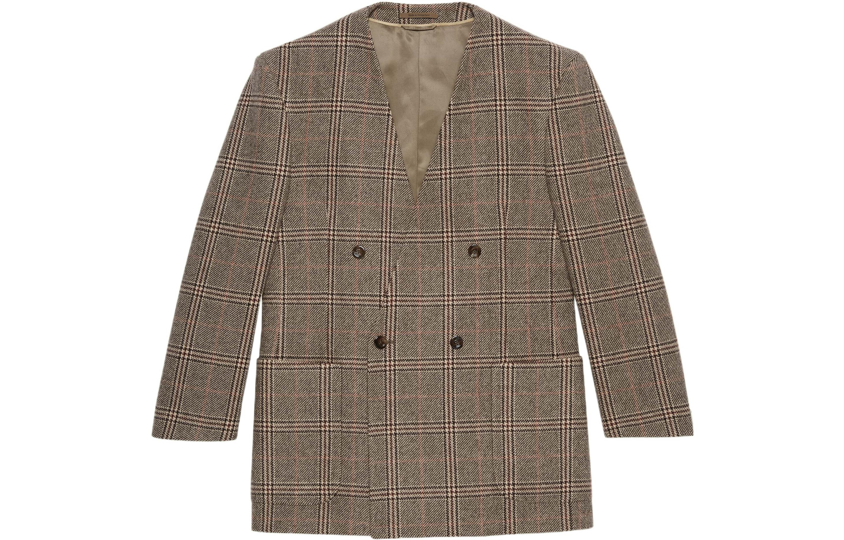 Gucci Love Parade DSM Exclusive Prince of Wales Check Blazer Brown 697719-ZAHJ2-9115