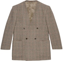 Gucci Love Parade DSM Exclusive Prince of Wales Check Blazer Brown 697719-ZAHJ2-9115 Gucci Love Parade DSM Exclusive Prince of Wales Check Blazer Brown 697719-ZAHJ2-9115