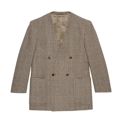 Gucci Love Parade DSM Exclusive Prince of Wales Check Blazer Brown 697719-ZAHJ2-9115