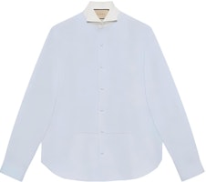 Gucci Love Parade FW22 Light Blue Casual Cotton Long Sleeve Shirt 685979-ZAJFM-4375 Gucci Love Parade FW22 Light Blue Casual Cotton Long Sleeve Shirt 685979-ZAJFM-4375