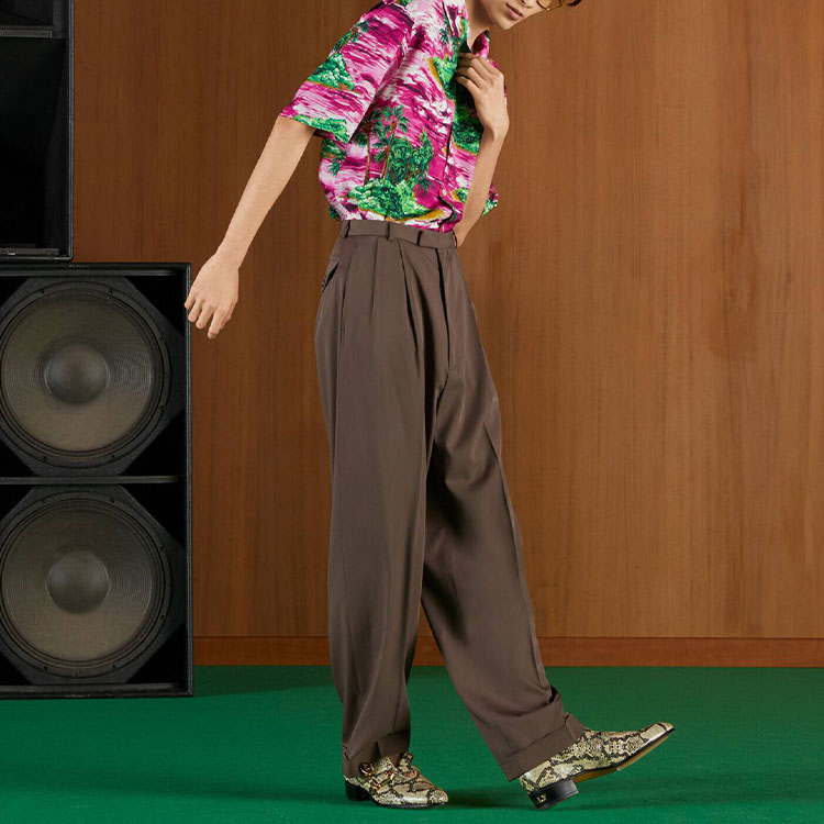 Purchase GUCCI Love Parade SS22 花卉印花單排扣防曬襯衫 粉色 男款 694124-ZAJSU-5953