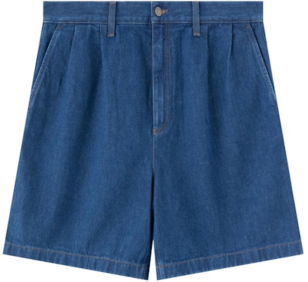 Gucci 藍色丹寧滿版Logo刺繡男士釦式短褲 710059-XDB3X-4447 Buy Gucci 藍色丹寧滿版Logo刺繡男士釦式短褲 710059-XDB3X-4447