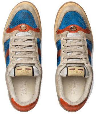 Gucci Low-Top Sneaker 'Mesh Patchwork Brown Blue' 431942-A38G0-9581 Lookbook Gucci Low-Top Sneaker 'Mesh Patchwork Brown Blue' 431942-A38G0-9581