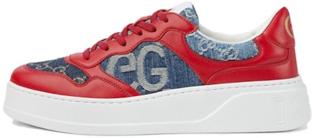 Gucci Low-Top Sneaker 'Red Blue Denim' 739285-AABYX-6441 Gucci Low-Top Sneaker 'Red Blue Denim' 739285-AABYX-6441