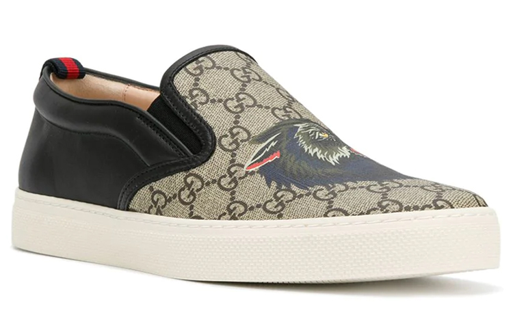 Lookbook Gucci Lage Sneakers ''Wolf Logo - Bruin'' 497105-9JB10-8960
