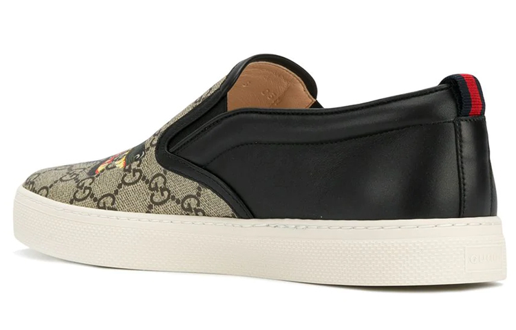 Shop Zapatillas Gucci Low-Top 'Logo Lobo - Marrón' 497105-9JB10-8960
