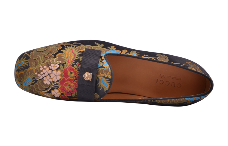 Order Gucci Low-Top Sneakers 'Black' 'Hand Embroidered Print' 4962559BL601102