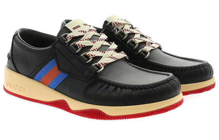 Lookbook Gucci Sepatu Rendah Tali 'Fashion Hitam' 575399-D60C0-1072