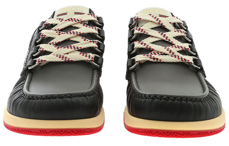 Shop Gucci Sepatu Rendah Tali 'Fashion Hitam' 575399-D60C0-1072