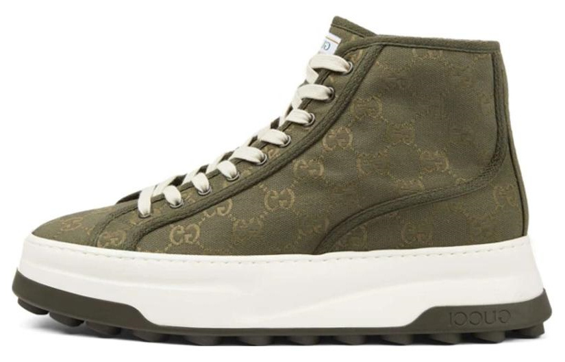Gucci Low Top Lace-Up 'Green' 745999-FABZZ-8742