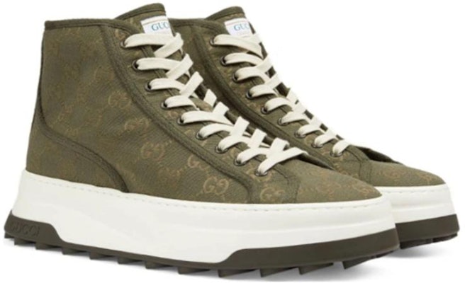 Gucci Low Top Lace-Up 'Green' 745999-FABZZ-8742 Lookbook Gucci Low Top Lace-Up 'Green' 745999-FABZZ-8742