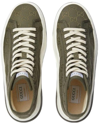 Gucci Low Top Lace-Up 'Green' 745999-FABZZ-8742 Shop Gucci Low Top Lace-Up 'Green' 745999-FABZZ-8742