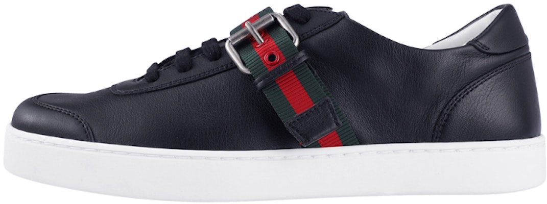 Gucci Low Top Sneaker 'Black Buckle' 407332-38B0-1060 Buy Gucci Low Top Sneaker 'Black Buckle' 407332-38B0-1060
